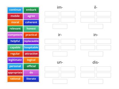 * Negative prefixes (EF Adv 7A)