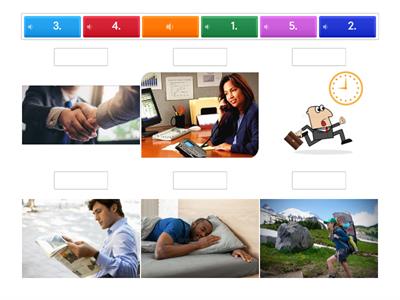 HSK 3, LESSON 7: 第1-5题:听对话,选择与对话内容一致的图片