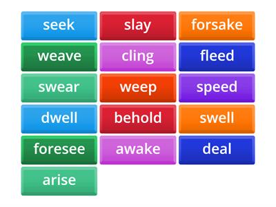 irregular verbs - C1 challenge