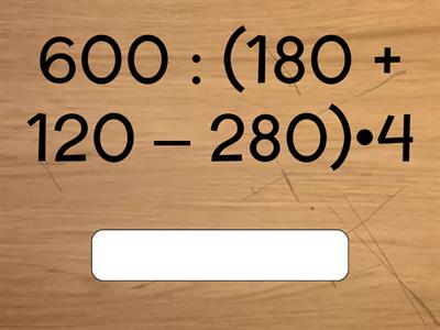 Усний рахунок (декілька дій)