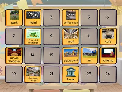 Places Around Town Synonymns 