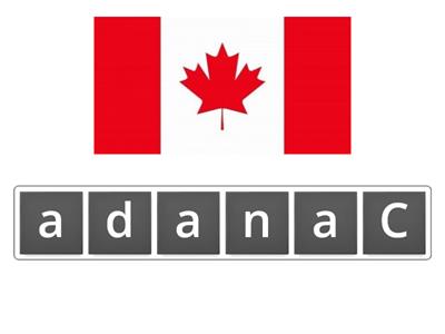 AS1 Unit 1 countries anagram