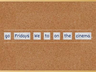 Word order (Present Simple)