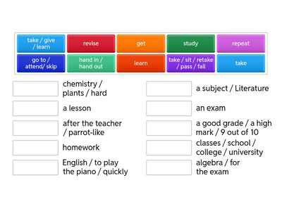 Orlova Gromove OGE Education Collocations