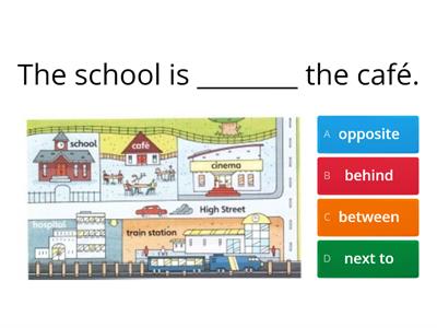 Prepositions of place- 