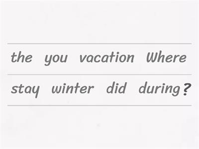 Past Simple (regular verbs) Interrogative