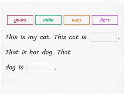 Whose (possessive pronouns)