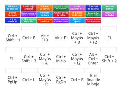 Atajos de Hojas de Calculo 2