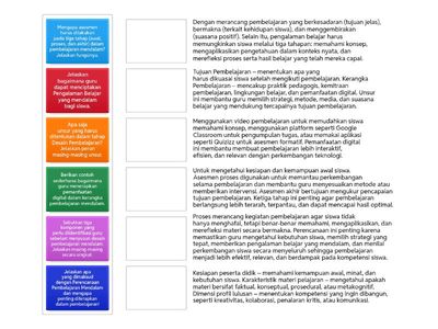 Perencanaan Pembelajaran Mendalam