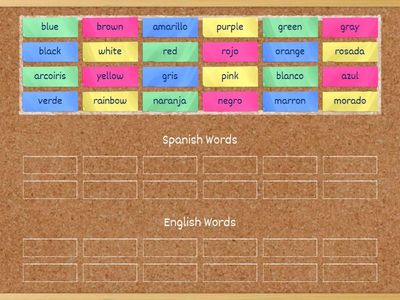 Color Sort - Spanish or English
