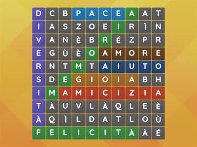 cruciverba sulle parole che bisogna ricordare sempre