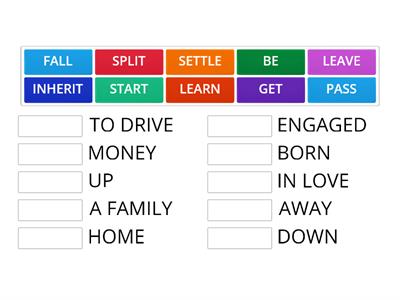 Ages and stages - Collocations 