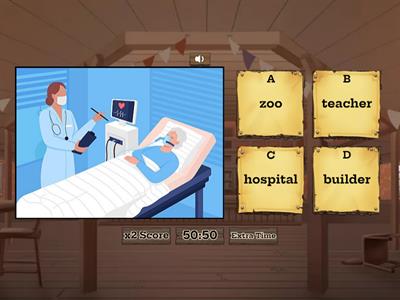 Unit 9 Where does she work?