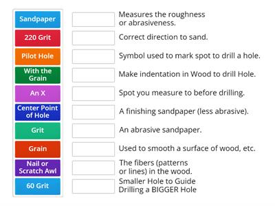 Drilling & Sanding