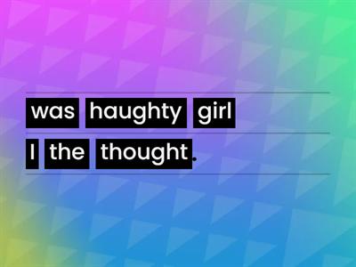 6.5  ought, aught   Scrambled Sentences   HOZ 