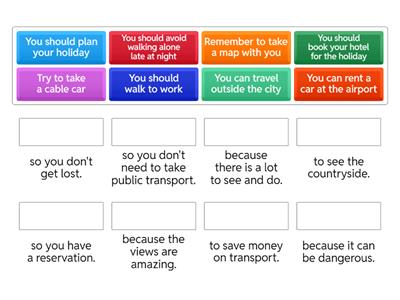 Because, so and to 🧐