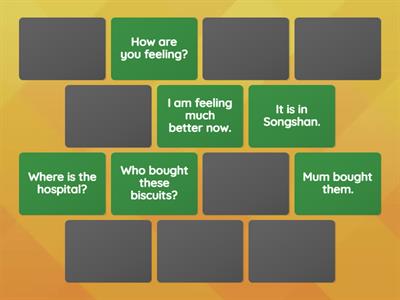 Question Words - Matching Pairs