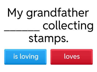 Present simple tense v.s Present continuous tense