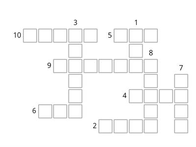 Regular and Irregular verbs - Past Simple Crossword