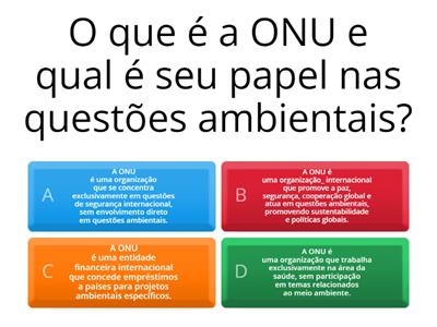 ONU e conferências ambientais