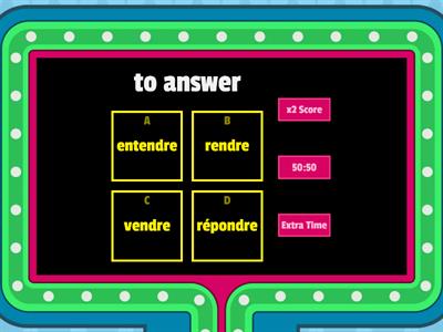 RE verbs - Gameshow quiz