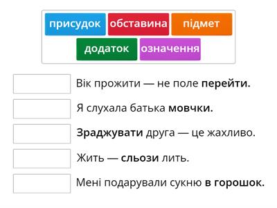 Головні і другорядні члени речення.