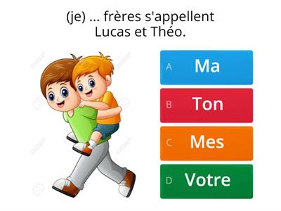  Les adjectifs possessifs  fle