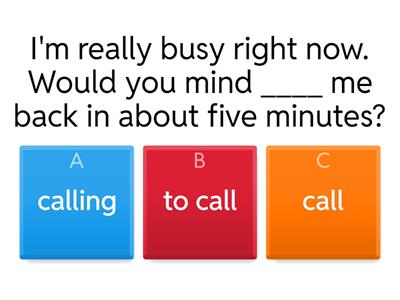 B1 | Gerunds and Infinitives