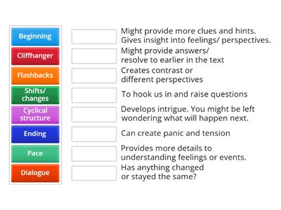 GCSE English Structural techniques