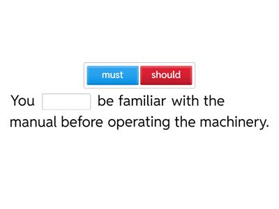 Instructions: must or should?