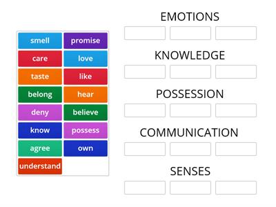 CAE - STATIVE VERBS