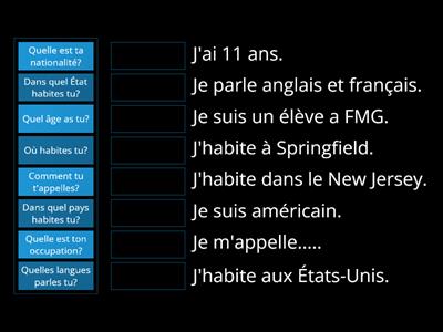 Comment se présenter en français?