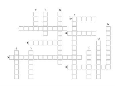 Grammar Crossword Challenge
