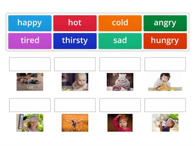 Academy Stars 1 Unit 4.1 Feelings Image Quiz