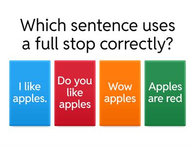 Punctuation Marks Quiz