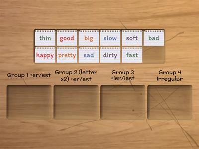 Comparatives and superlatives