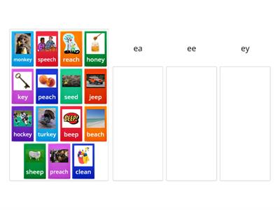 Vowel Teams ea, ee, & ey 