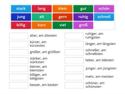 Und so weiter extra 2 - Adjektive - Steigerung