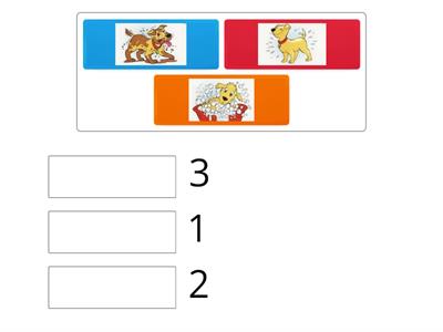 Arrange in the correct order.