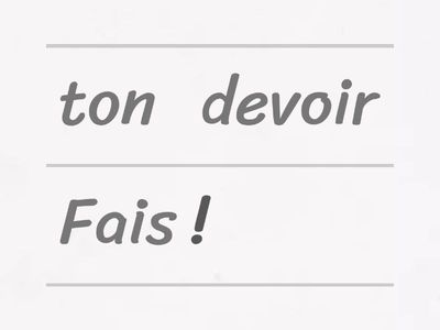 Français. Impératif. Повелительное наклонение 2.