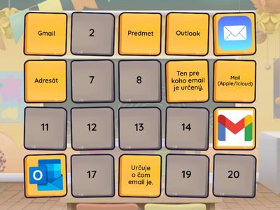 Informatické pexeso - mailová komunikácia