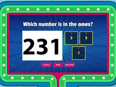 Place Value Ones, Tens, hundreds