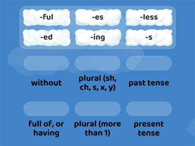 Suffix review (up to less)