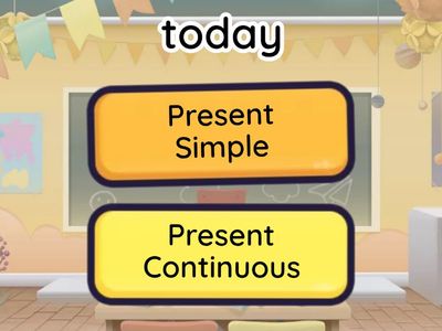 Present Simple/Present Continuous markers quiz