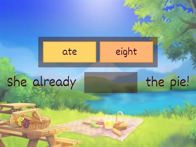 Homophones (3rd grade/4th grade)