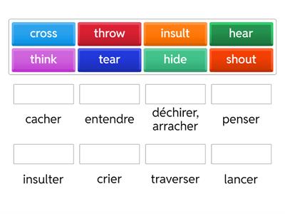 The Giant's Causeway legend - vocabulary 1 (verbs)