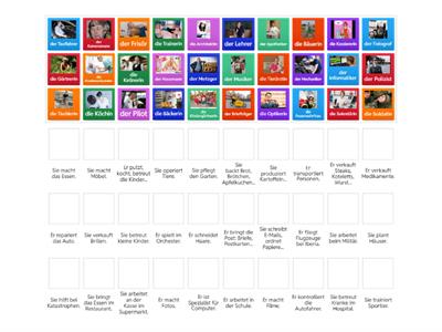 Was macht wer? Berufe 