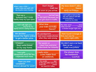 Grammar review sesion 15 B2