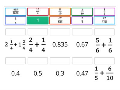 Fractions and Decimals