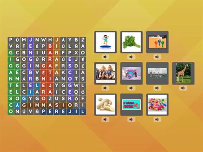 Palabras con ge, gi, j